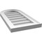 Ekena Millwork Round Top Surface Mount PVC Gable Vent w/ 2"W x 1-1/2"P Brickmould Frame, 12"W x 24"H GVPRT12X2402SN - alternate 4